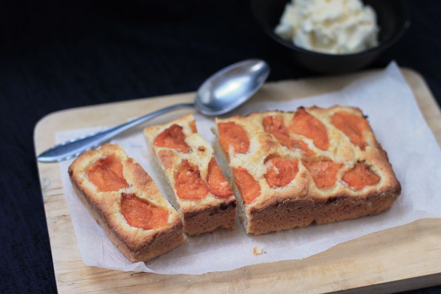 Apricot sheet cake recipe. Look what I made