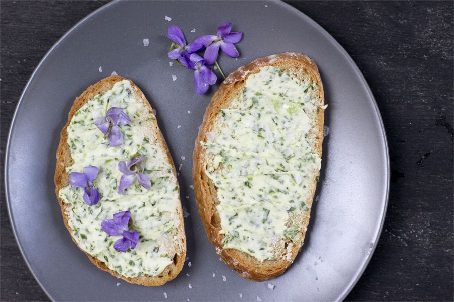 Wild garlic butter. LOOK WHAT I MADE