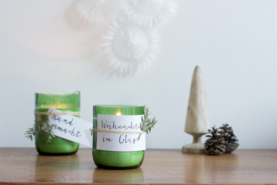 DIY scented candles in jars made from old wine bottles | LOOK WHAT I MADE ...