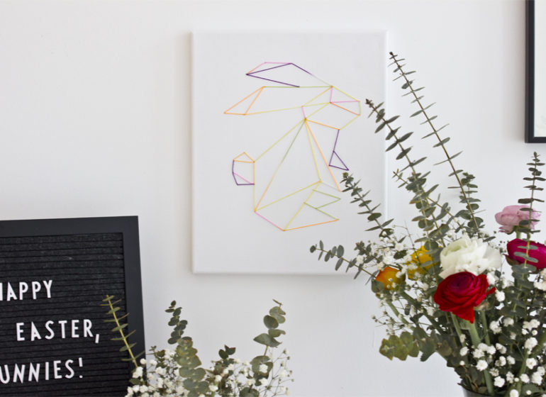 DIY Easter bunny wall art | LOOK WHAT I MADE ...