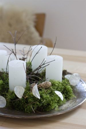 DIY advent wreath with moss | LOOK WHAT I MADE ...