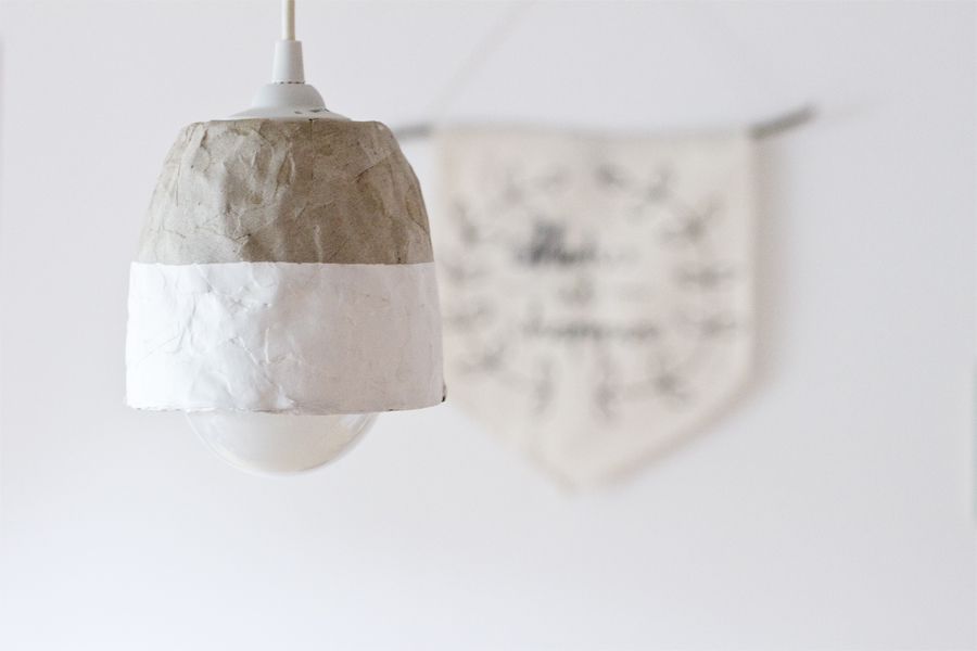 Upcycled cardboard lampshade DIY - LOOK WHAT I MADE