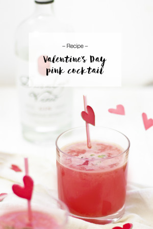 Valentine's day drink recipe: gin cocktail. | LOOK WHAT I MADE