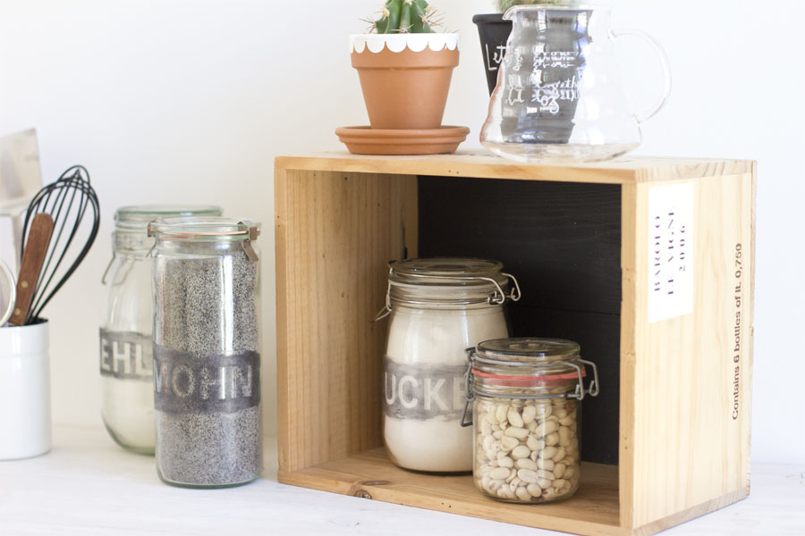 Colored etched storage jars DIY | LOOK WHAT I MADE ...