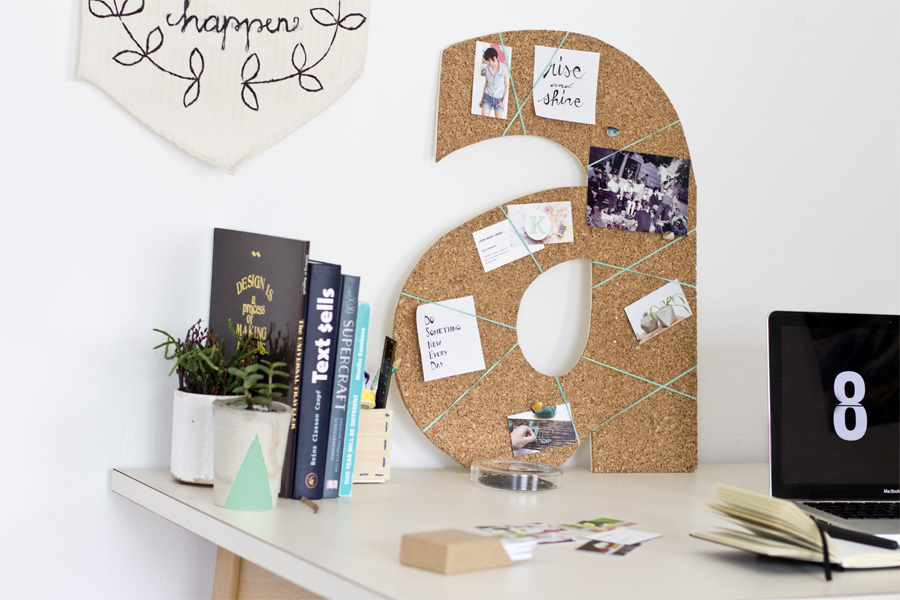 Mini Makeover: Make Your Own Cork Board Letters