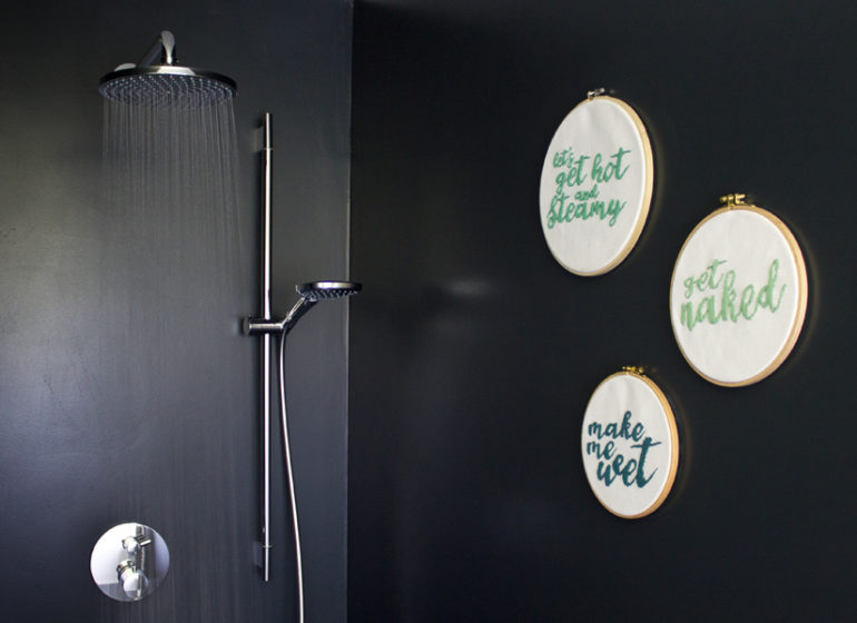 DIY naughty embroidery for the bathroom | LOOK WHAT I MADE ...