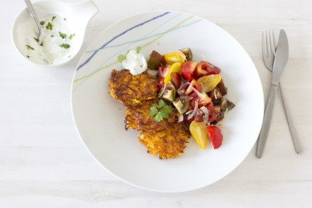 Pumpkin feta fritters with yoghurt dip | LOOK WHAT I MADE ...