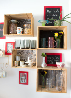 interior design handmade kitchen diy shelf