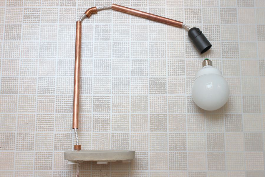 Copper concrete lamp DIY | LOOK WHAT I MADE ...