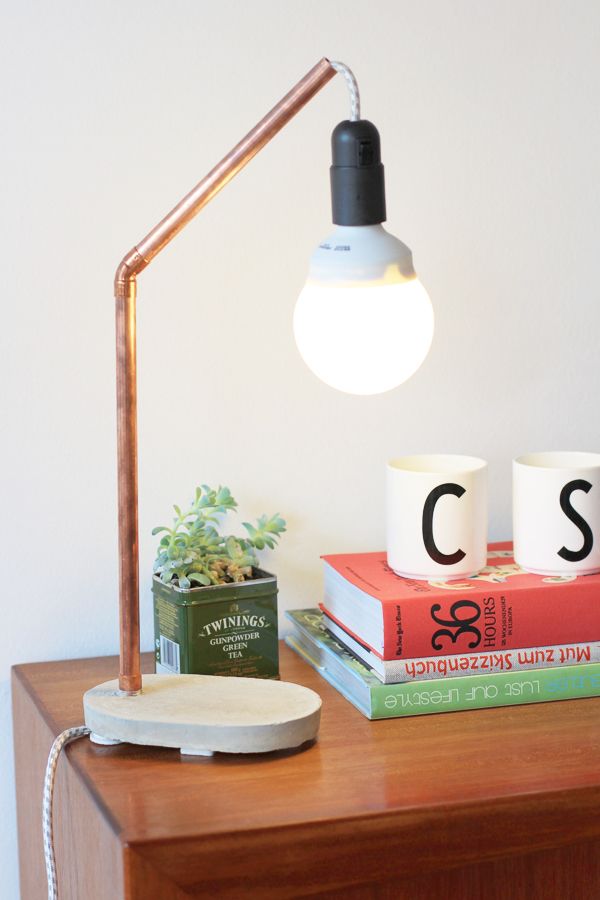 Copper concrete lamp DIY | LOOK WHAT I MADE ...