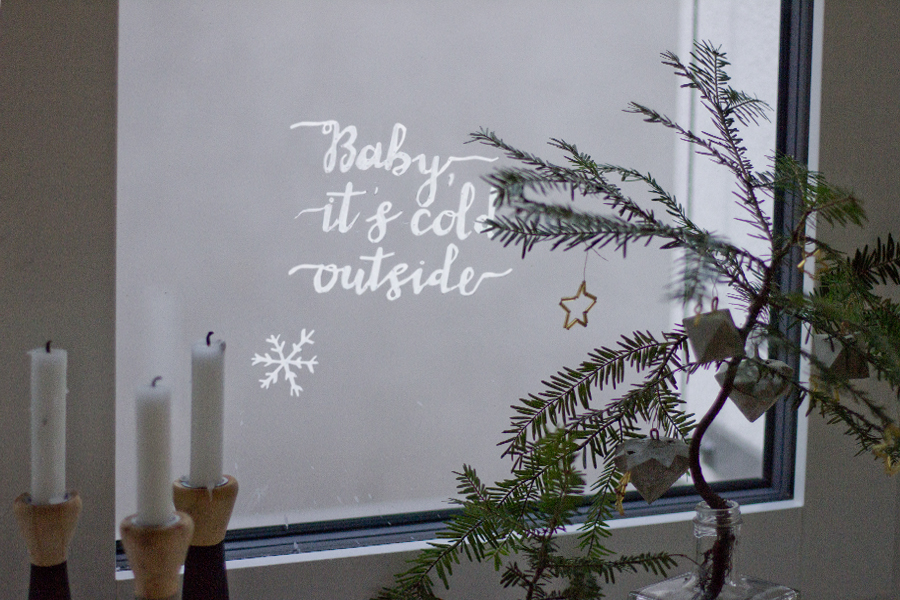 Temporary winter window decoration | LOOK WHA TI MADE ...