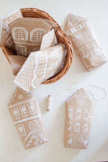 DIY Wrapping Paper, Learn How to Make Minimalist Brown Paper Bag Wrapping  Paper