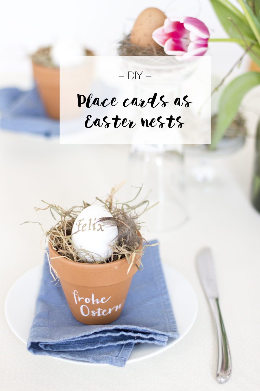 DIY Easter nest place card | LOOK WHAT I MADE ...