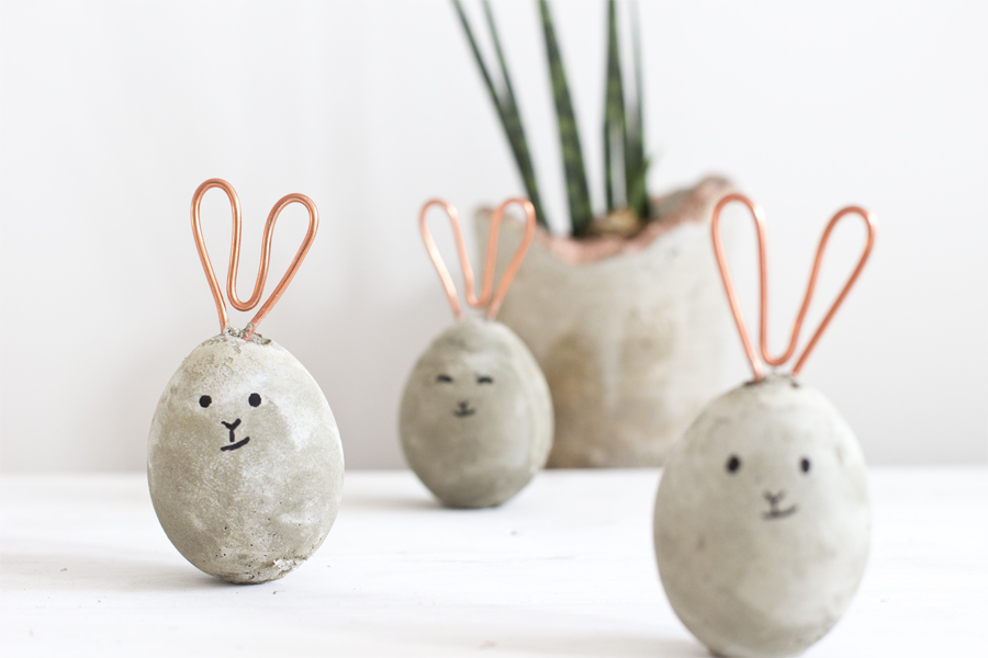 DIY copper and concrete Easter bunnies | LOOK WHAT I MADE ...