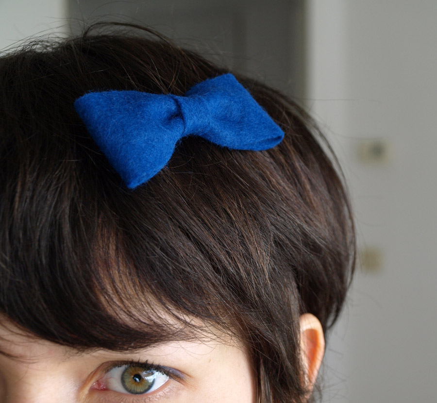 easy craft hair felt bow