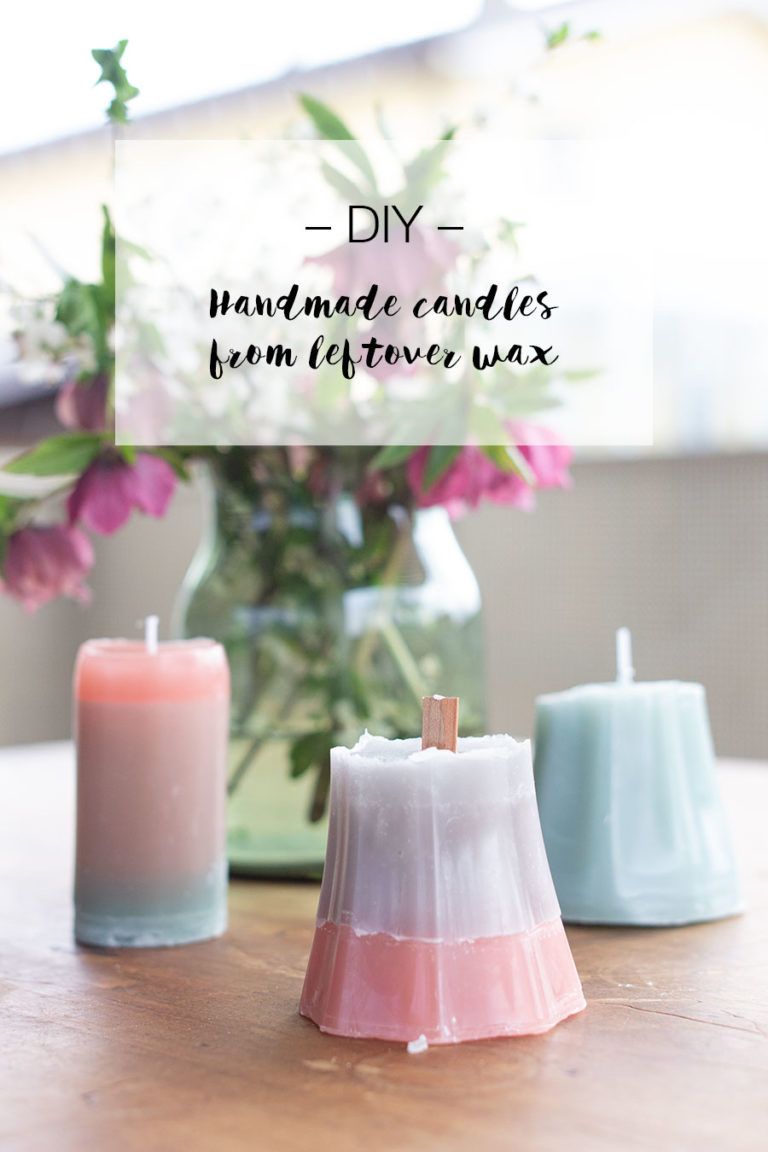 DIY candles from wax leftovers LOOK WHAT I MADE