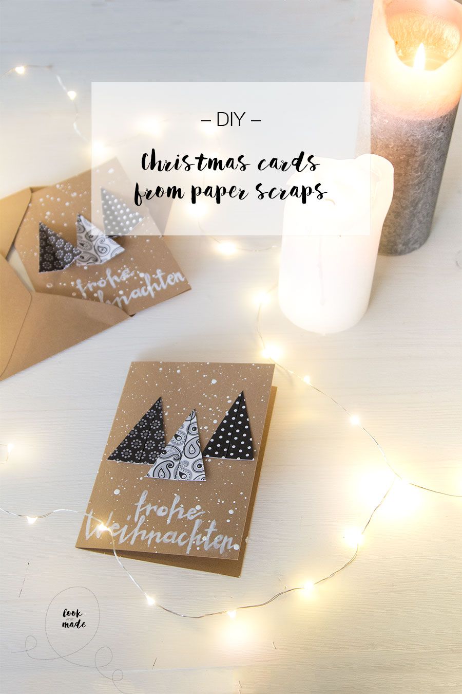 DIY Christmas card from paper scraps | LOOK WHAT I MADE ...