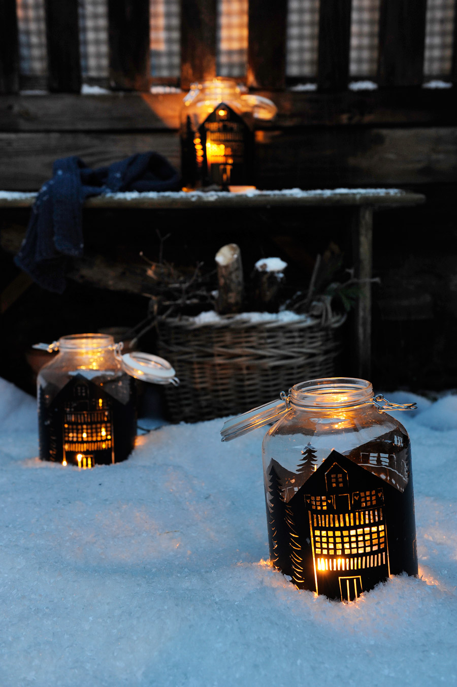 Mason jar deals christmas lanterns