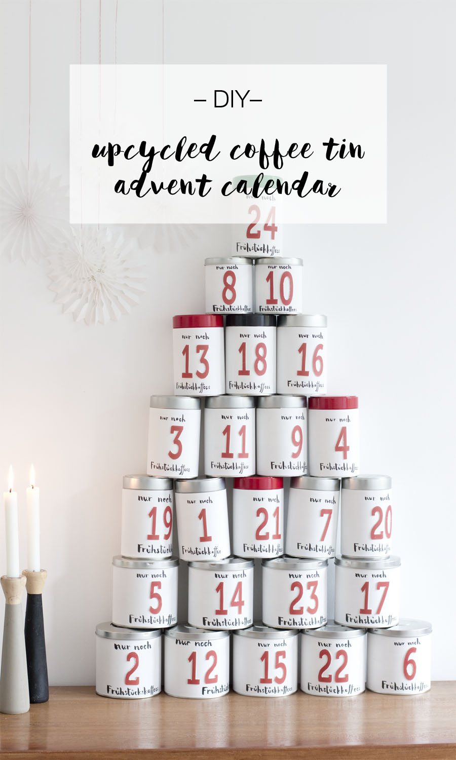 DIY coffee tin advent calendar | LOOK WHAT I MADE ...