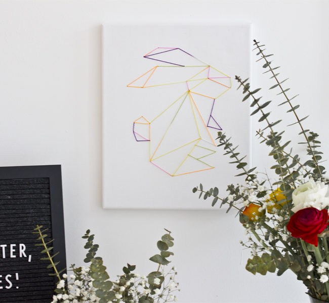 DIY Easter bunny wall art | LOOK WHAT I MADE ...
