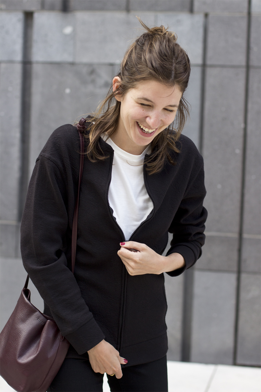 Bomber jacket and clearance sweater