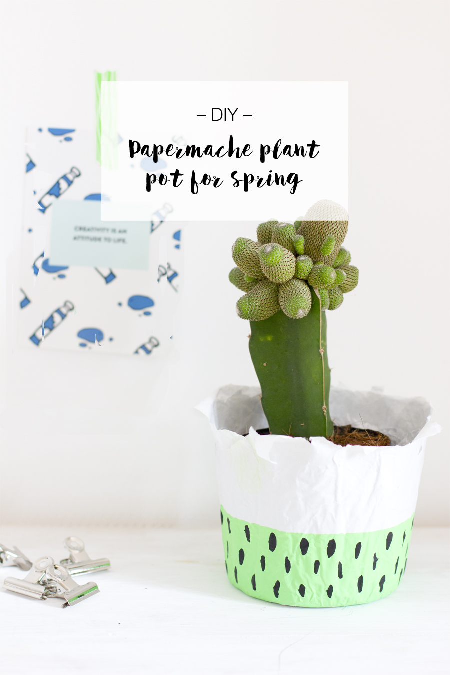 DIY paper mache planter | LOOK WHAT I MADE ...