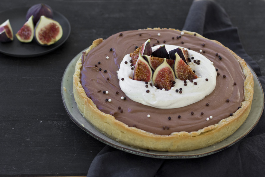 Nougat cream cheese tart with fresh figs | LOOK WHAT I MADE ...