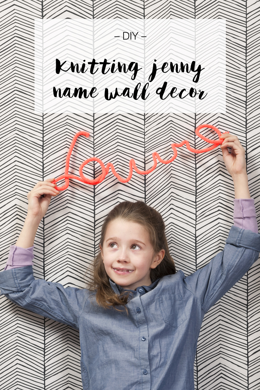 Knitting jenny name wall decor | LOOK WHAT I MADE ...