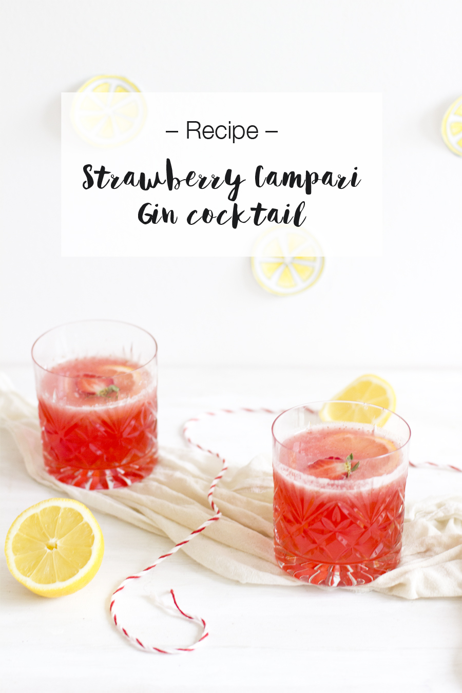 Strawberry campari gin cocktail recipe | LOOK WHAT I MADE ...