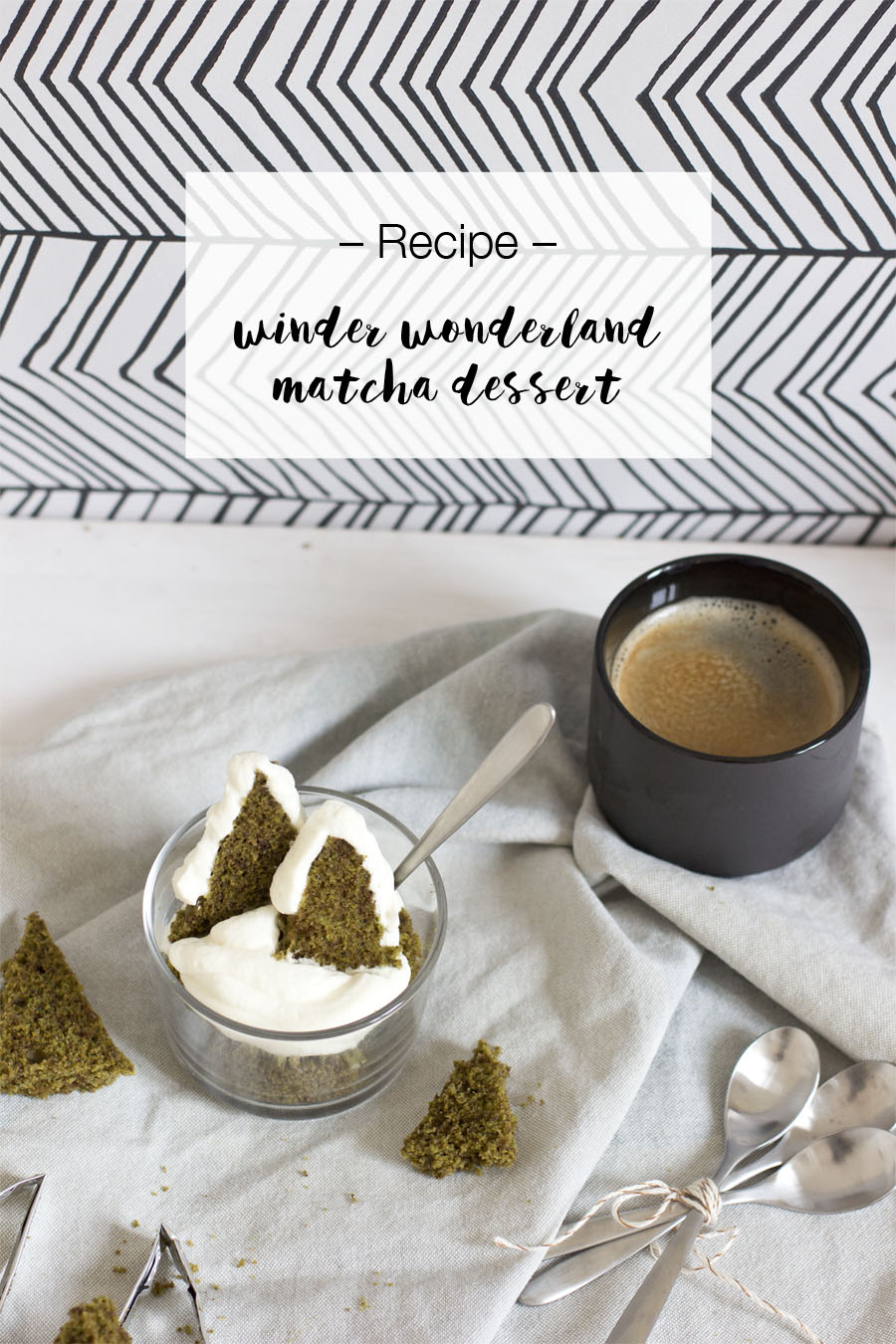 Matcha cake winter wonderland dessert | LOOK WHAT I MADE ...