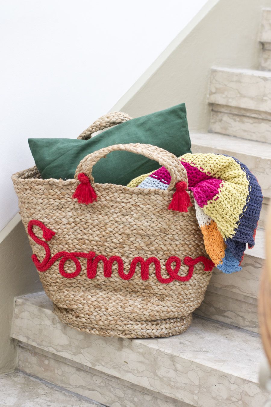 DIY embroidered beach bag | LOOK WHAT I MADE ...