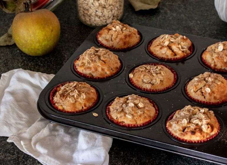 Apple & oats muffin recipe | LOOK WHAT I MADE ...