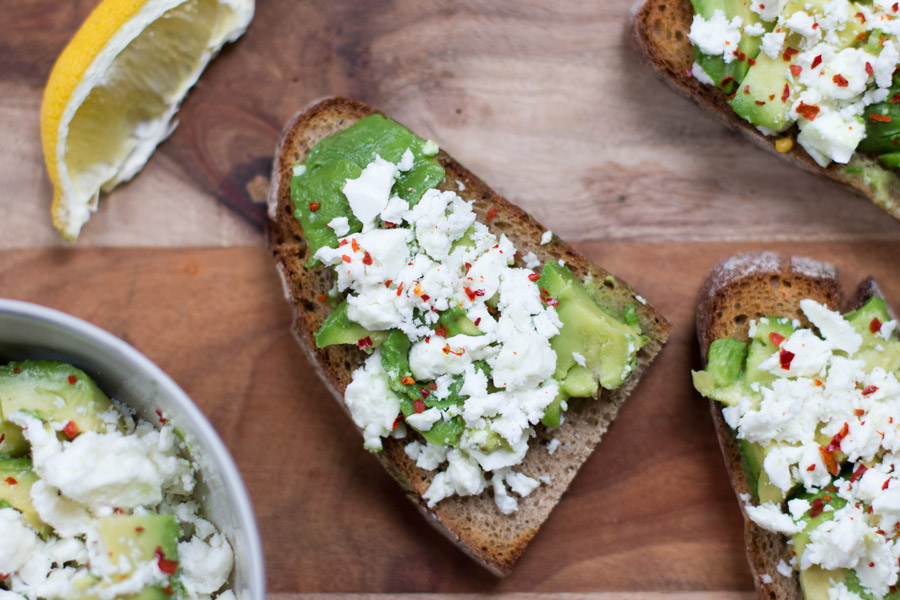 avocado feta cheese sandwich – home office lunch recipe