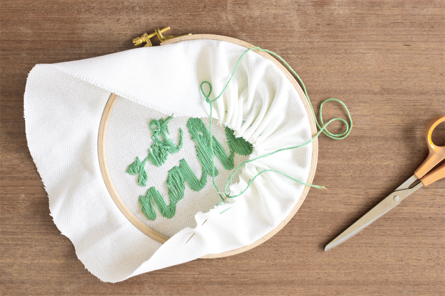 embroidery back DIY tutorial | LOOK WHAT I MADE ...