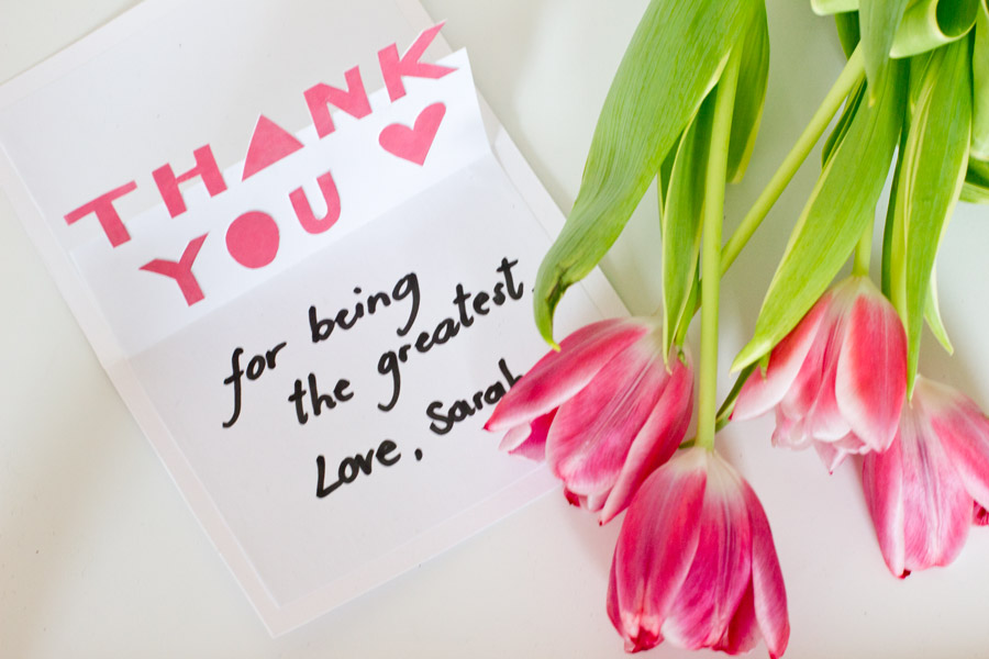 cheesy diy thank you mother's day card