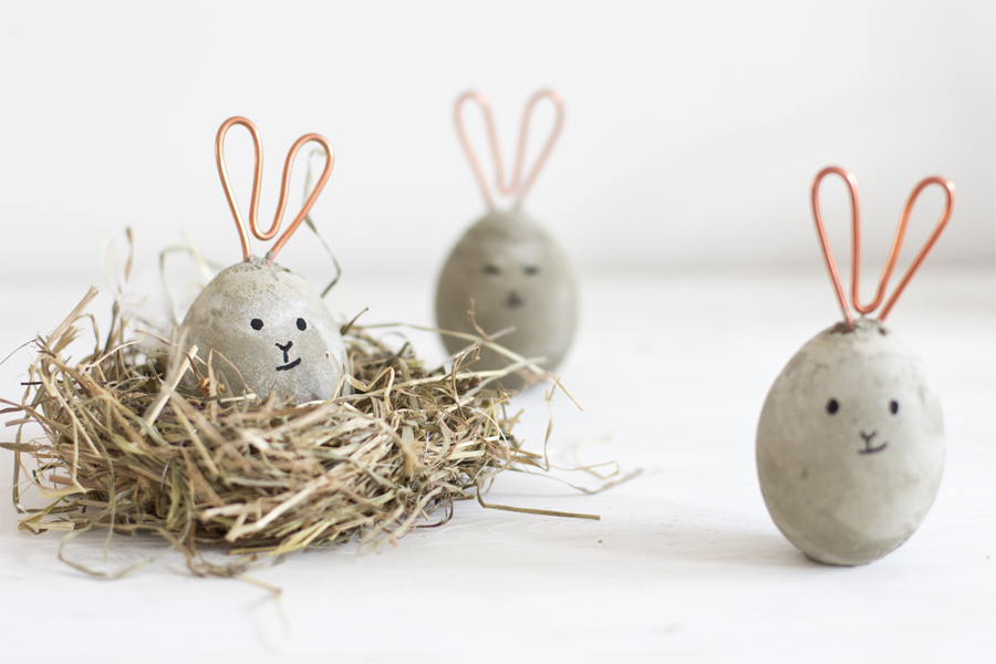 DIY copper and concrete Easter bunnies | LOOK WHAT I MADE ...