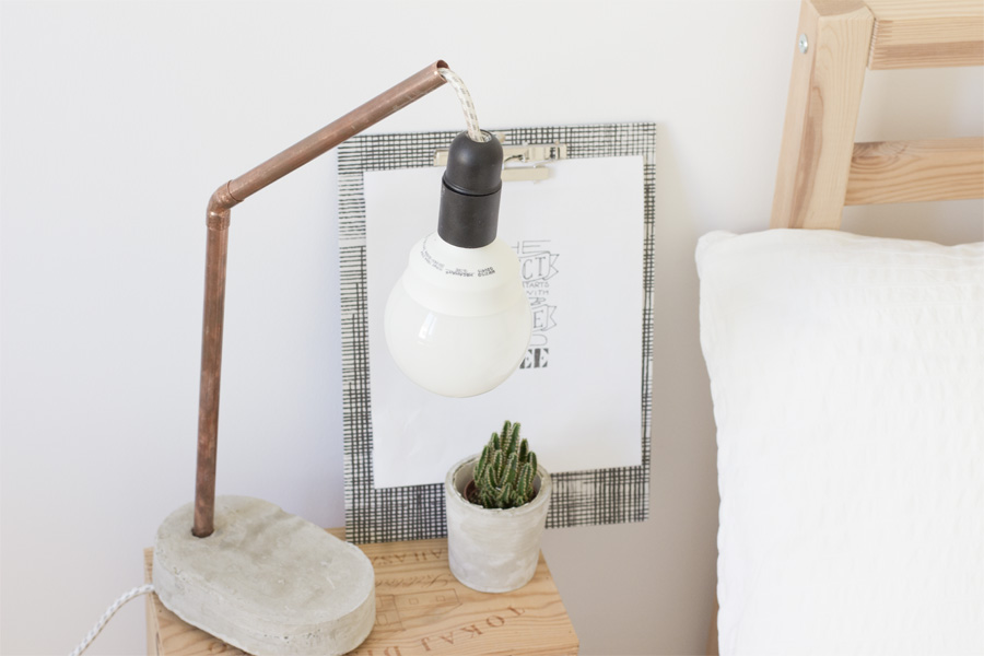 Concrete and copper lamp | LOOK WHAT I MADE ...