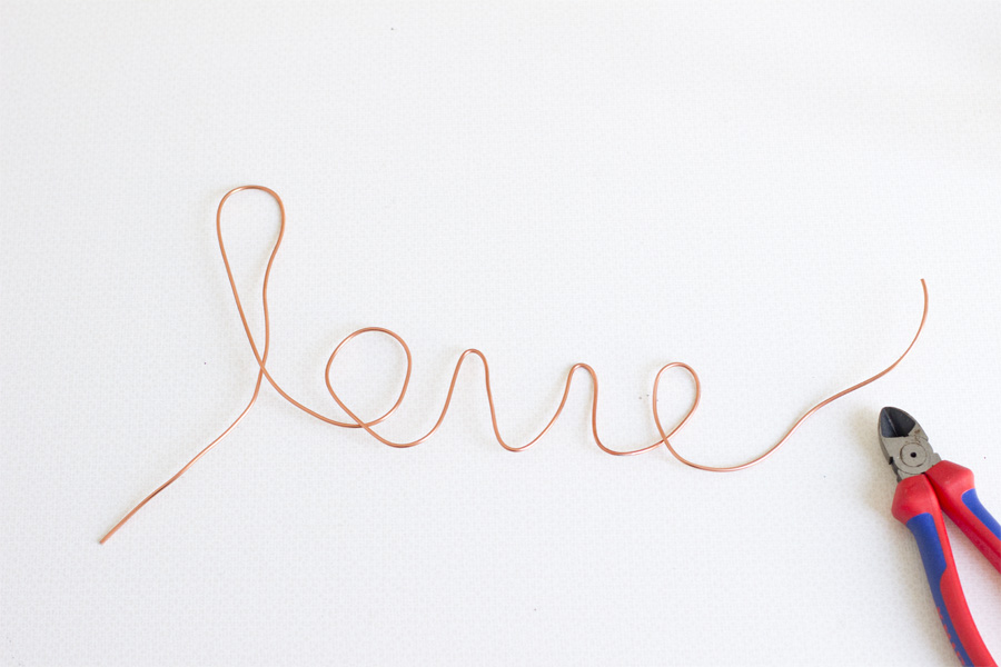 Copper wire love sign | LOOK WHAT I MADE ...