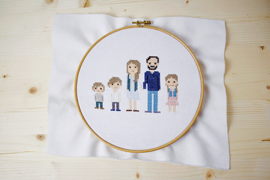 Interview with Kathie Burchard the cross stitch portrait maker | LOOK WHAT I MADE ...