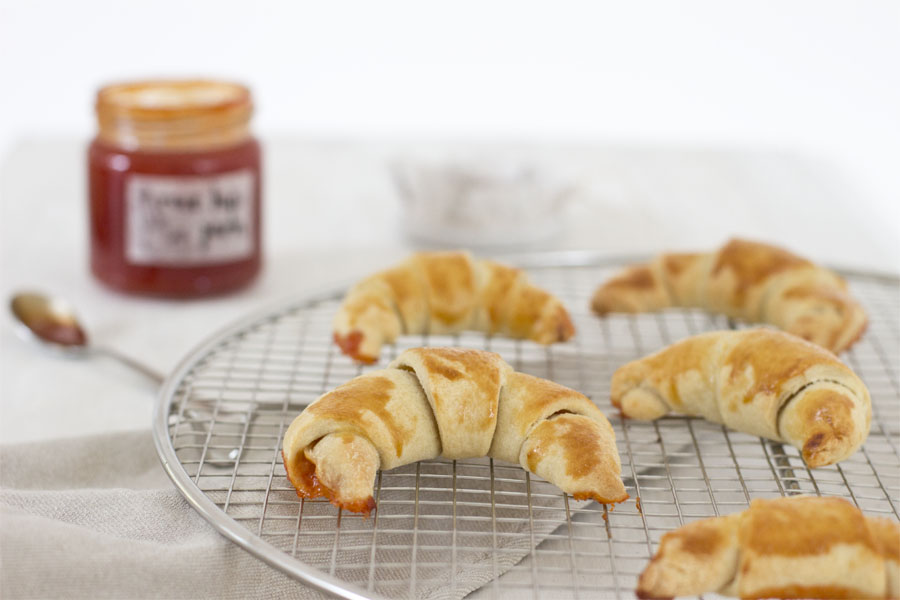 Handmade puff pastry rose hip croissants | LOOK WHAT I MADE ...