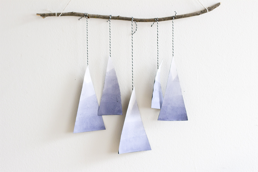 blue mountain paper mobile DIY | LOOK WHAT I MADE ...