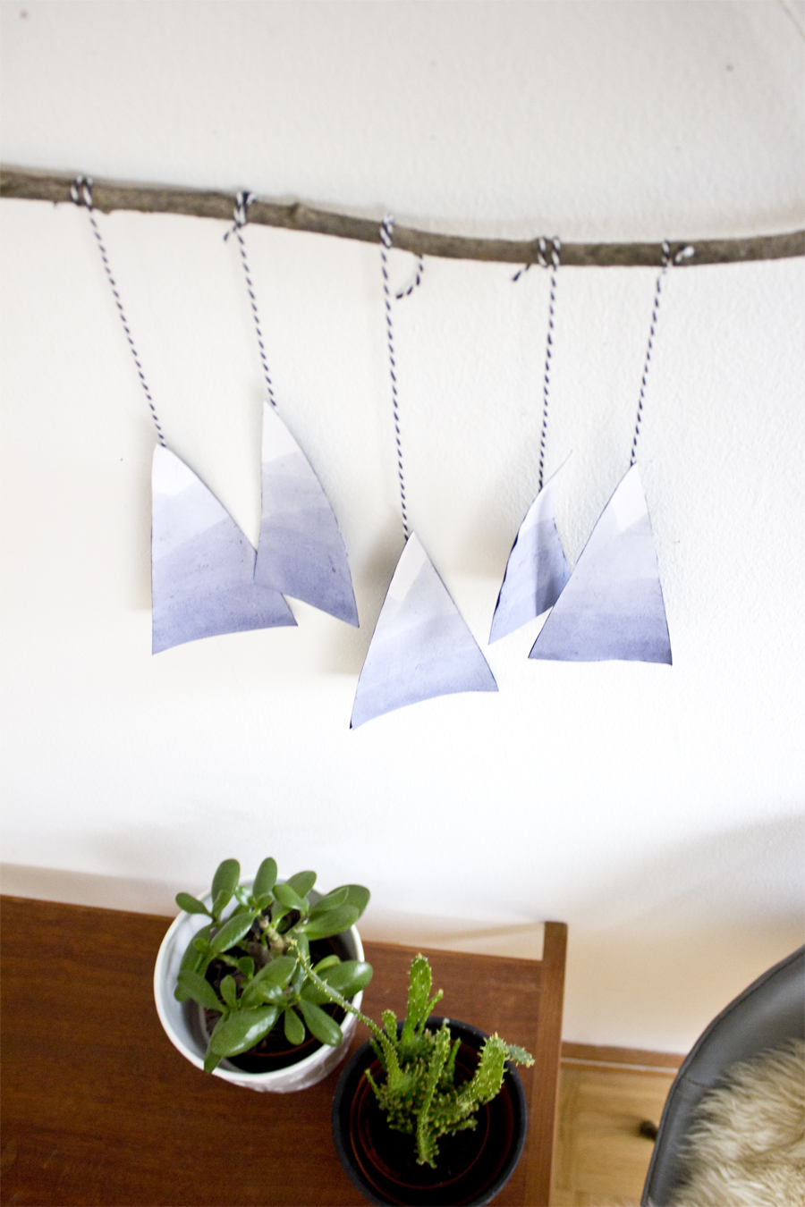 blue mountain paper mobile DIY | LOOK WHAT I MADE ...