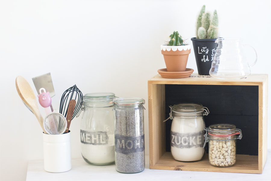 Colored etched storage jars DIY | LOOK WHAT I MADE ...