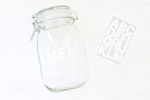 Colored etched storage jars DIY | LOOK WHAT I MADE ...