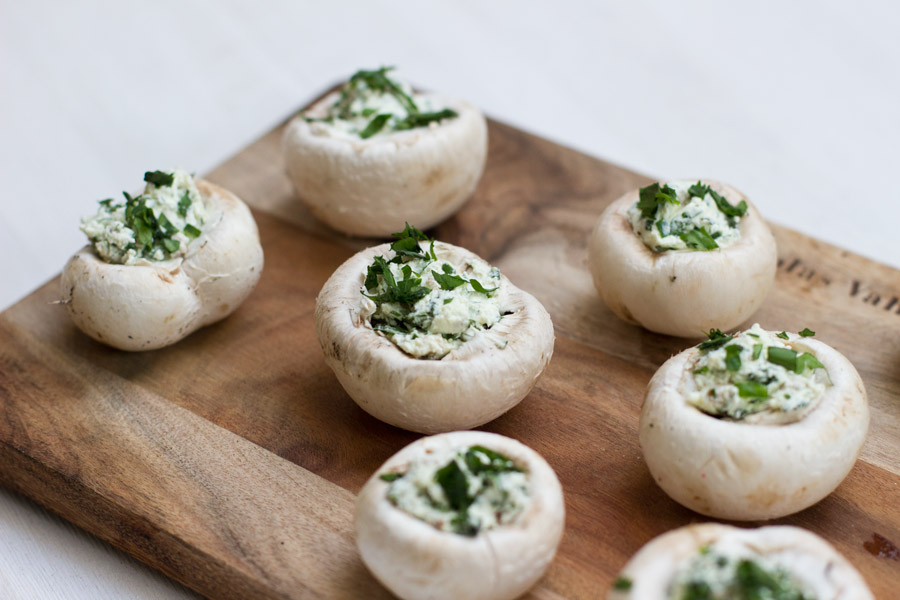 filled mushrooms lunch recipe