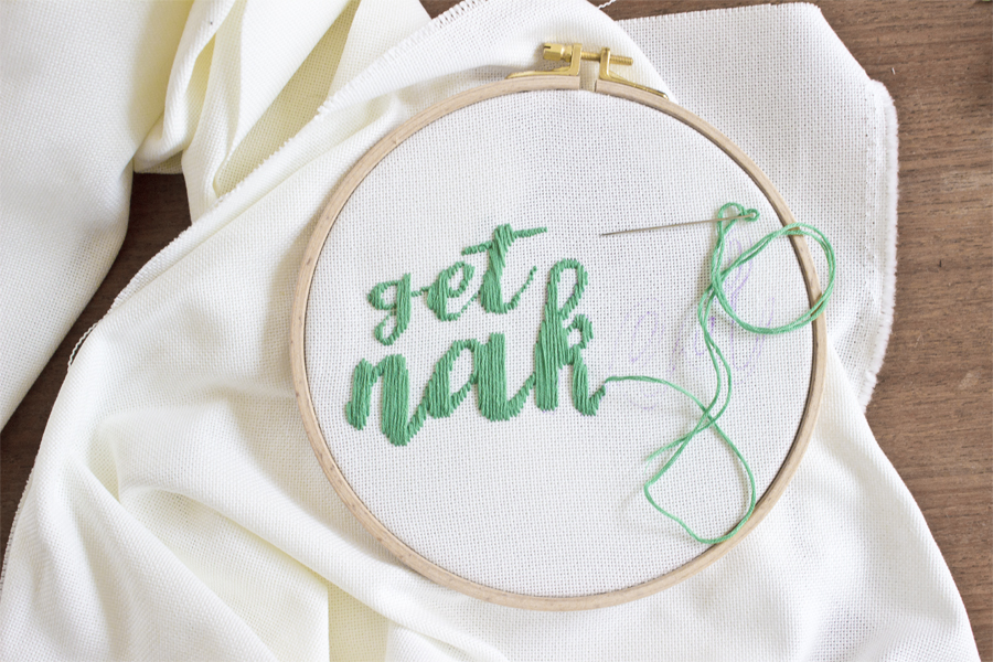 Get naked embroidery for the bathroom | LOOK WHAT I MADE ...