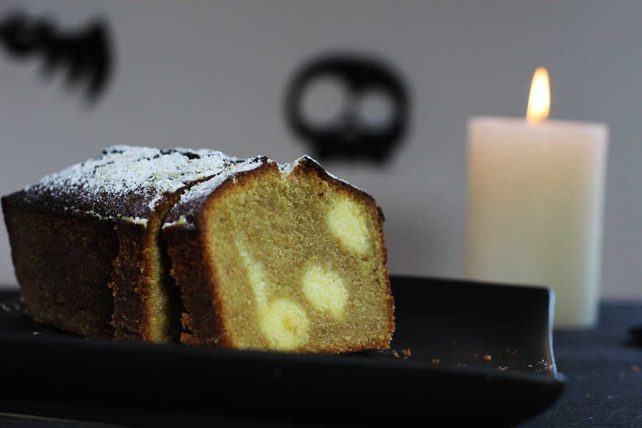 surprise inside spooky halloween tea cake