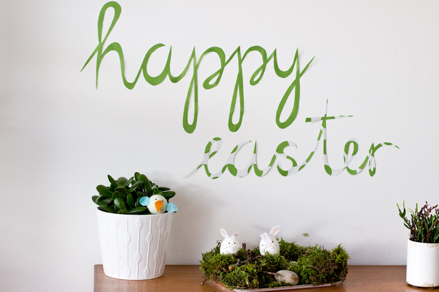Happy Easter! Wall paper mural DIY tutorial | LOOK WHAT I MADE ...