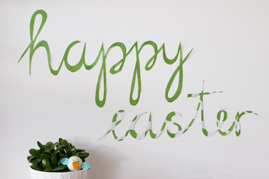 Happy Easter! Wall paper mural DIY tutorial | LOOK WHAT I MADE ...