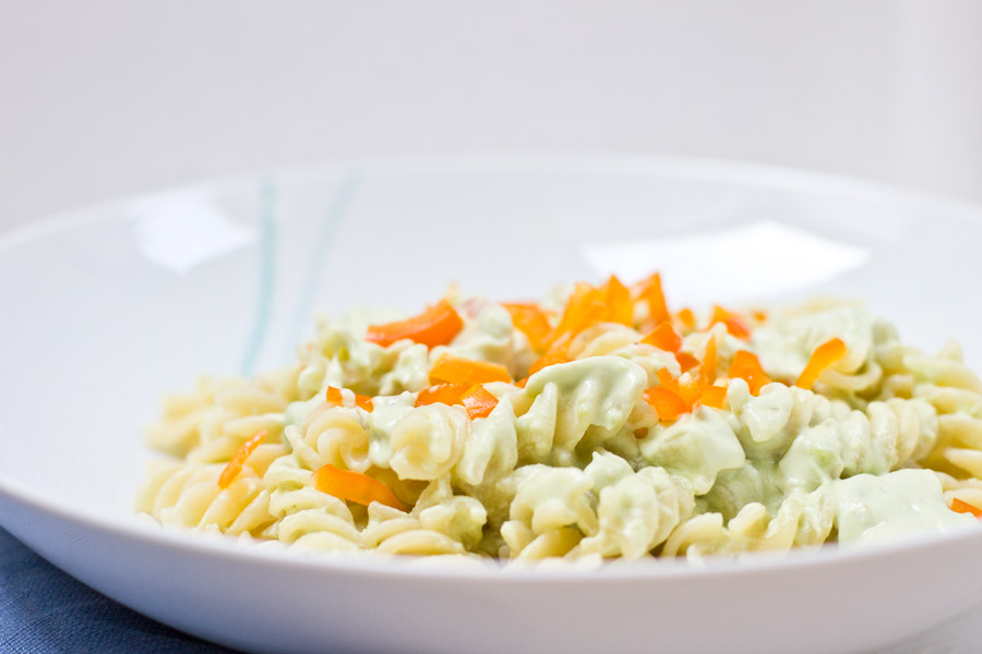 healthy home office lunch pasta recipe